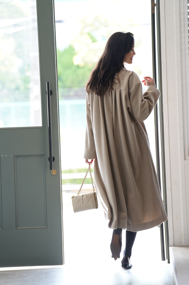 週間お値下げ【クリーニング済】ヴィリーナVIRINA メルロングコート 