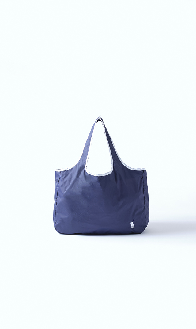 ラルフローレンポーチ付きレインバッグ紺