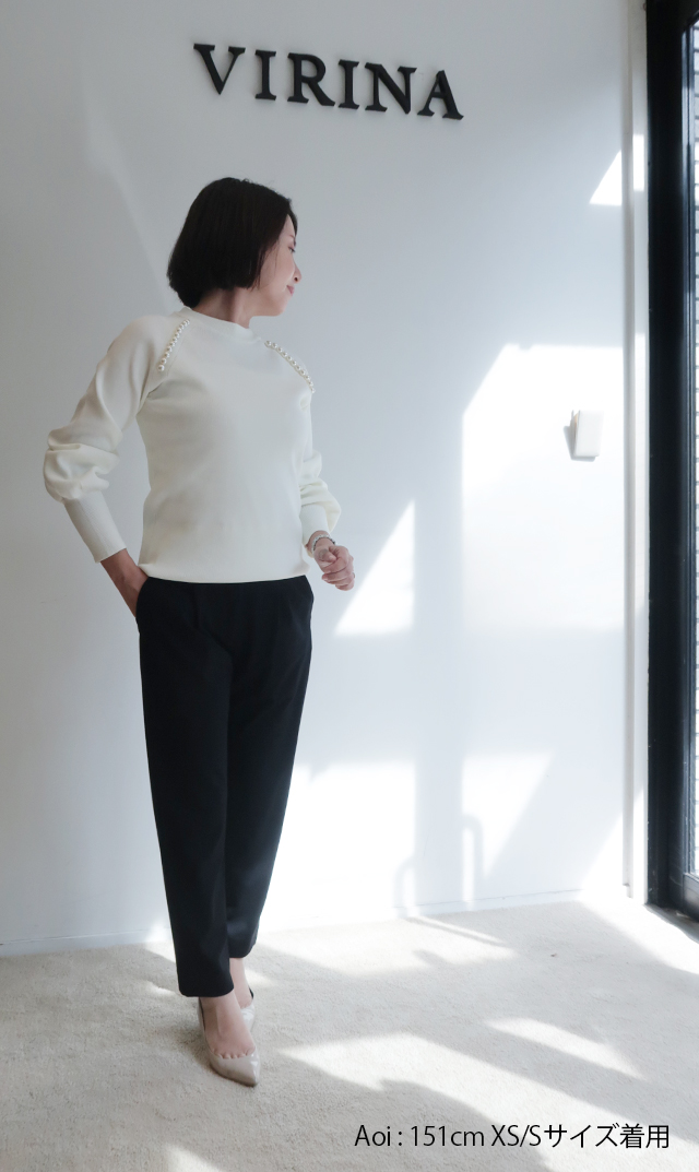 VIRINA ローラカーディガン 白 XS/S | maisonzayn.com