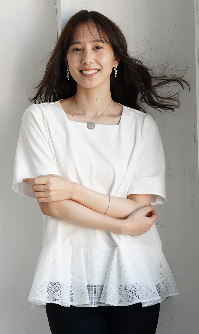 洗練された異素材ミックス